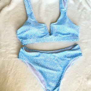 High waisted Dalmatian Print bikini